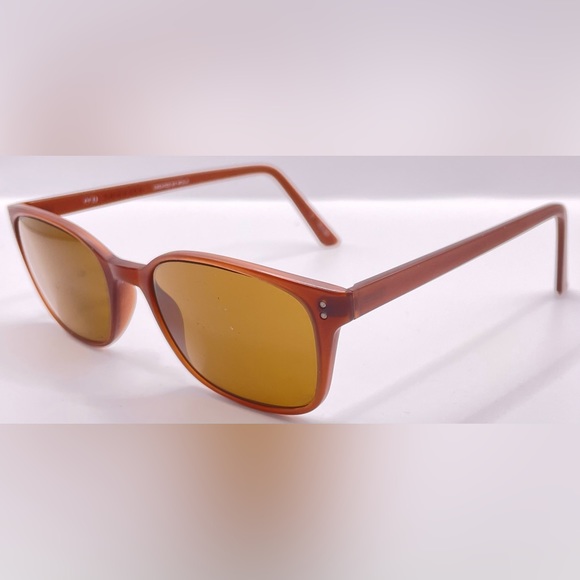 Eco Thames Brown Oval Sunglasses Frames Only - Picture 2 of 8